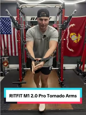 The M1 2.0 Pro is already an awesome setup, but the Tornado Arms take it to another level. They unlock presses, flyes, rows, shoulder work, and a ton of movements that make your gym feel way bigger without taking up any more space. They’re designed specifically for the M1 Pro and offer multiple adjustment positions for tons of exercise variety.  @RITFIT Sports  #TikTokShopCreatorPicks #TikTokShopBackToSchool #RitFit #HomeGym #GarageGym