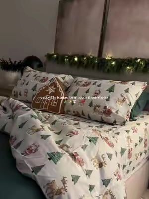 I think I found the perfect Christmas sheet set ❤️ #christmasbedding #christmassheets #christmas #beddingset #sheetset 