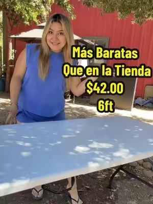 precio económico en mesas de 6 ft #foldingtable #mesas #tiktokshopbacktoschool #Outdoors #tiktokshopcreatorpicks 
