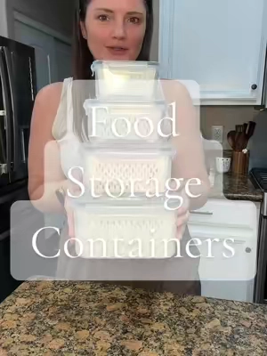 So helpful for busy weeks where my kids can just grab healthy snacks! #foodstoragecontainers #backtoschoolsnacks #foodprep 