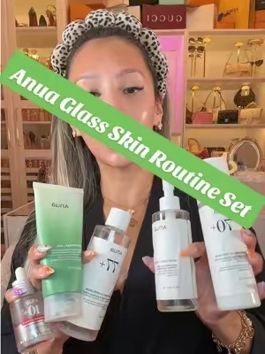 🧴🫧Anua Ultimate Glass Skin Set✨#anuaskincare #anua #koreanskincare #kbeautyskincare #tiktokshopsummersale  Posted on 08/04/026 | Prices & promos were accurate at time of posting but may change. This is my personal testimony. Results may vary. @anua_global @Anua Store US 