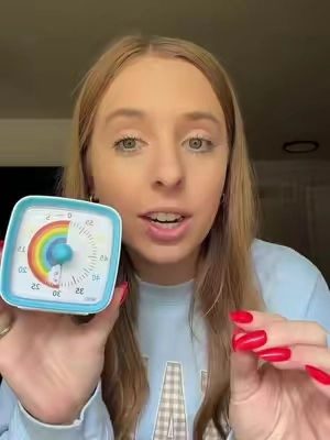 Toddlers need a visual timer to help them understand transitions🩵 