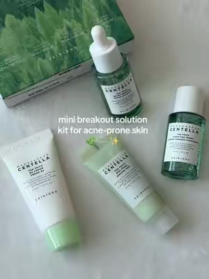 Trial kit for breakouts & oil control #acneproneskin #breakoutsolution #oilyskin #teatree #acneskincare 