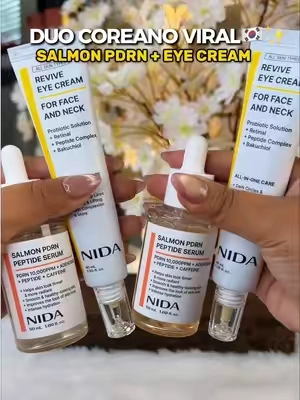 NIDA PDRN Serum And Eye Cream #pdrnserum #eyecream #koreanskincare #tiktokshopbacktoschool #tiktokshopcreatorpicks 