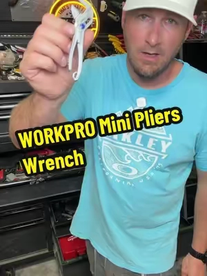 #summersale WORKPRO Mini Pliers Wrench, 4-Inch Smooth Jaw Pliers, High-Toughness Alloy Steel Adjustable Wrench Pliers with Smooth Parallel Jaws, Anti-Rust Coating, EDC Pliers for Tight Spaces & Versatile Use. @GreatstarOfficialStore #tools #workpro #homediy #DIY 