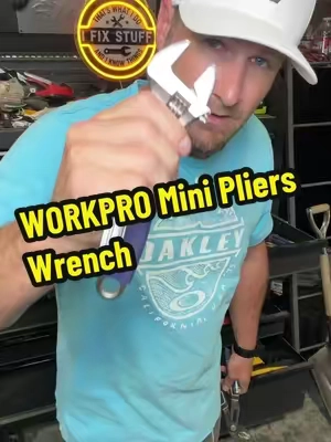 #summersale WORKPRO Mini Pliers Wrench, 4-Inch Smooth Jaw Pliers, High-Toughness Alloy Steel Adjustable Wrench Pliers with Smooth Parallel Jaws, Anti-Rust Coating, EDC Pliers for Tight Spaces & Versatile Use. @GreatstarOfficialStore #tools #workpro #homediy #DIY 