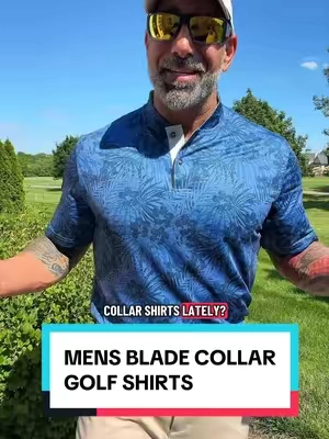 Maelreg Golf Blade Collar Golf Shirts #golfshirt #golfapparel #golfers #golfstyle #mensstyle 