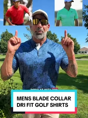 Mens Blade Collar Performance Golf Shirts from Maelreg #golfshirt #golfapparel #golfers #golfstyle #mensstyle 