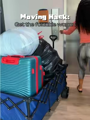 This foldable wagon has been so useful!!! 10/10 . . . . . . #wagon #movinghack #foldablewagon #tiktokshopsummersale #TikTokshopbacktoschool 