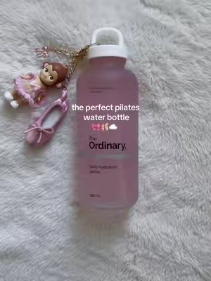 obsessed 💞 #theordinary #waterbottle #glassbottle #bottle #pilates 