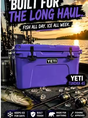 Keeps ice way longer than any cooler I have had.#YETITundra45 #HardCooler #FishingGear #CampingEssentials @YETI 