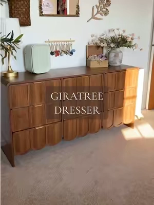 The prettttiest dresser I’ve ever owned✨ #dresser #bedroomfurniture #affordablefurniture #furniturefinds #giratree 