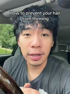 How to keep your hair from thinning #thinninghair #thickerhair #balding #thinhair 