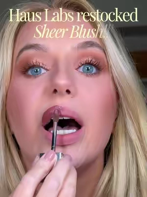 We got sheer blush back!!!! #hauslabsatomicshake #liplaquer #blushlip 