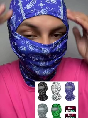 Yeomoo 5 Pcs Paisley Balaclava Face Mask UV Protection Neck Gaiter, Unisex Shiesty for Motorcycle, Fishing, Hiking, Breathable Ski Mask for Outdoor #balaclava #uvprotection #facemask #work #tiktokshop 