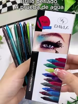 Este set de 12 delineadores te aguanta todo!#tiktokshop#fyp  #beauty  #Maquillaje #SohoChic