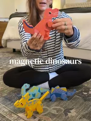 I love finding toys that leave room for imagination instead of doing all the playing for them. 🦖✨ @Joycat Toys @joycattoys #dinosaur #dinosaurtoys #kidstoys #dinosaurtoy #giftsfortoddlers 