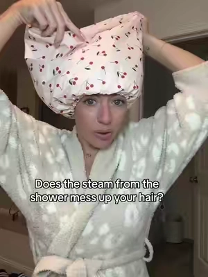 @Kitsch out here preserving hair styles with this shower cap. #showercap #kitsch #hairaccessories #falldealsforyou 