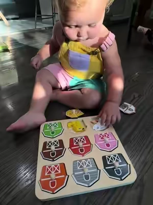 Puzzles are still challenging for us but that’s okay we will continue to work at it! #toddlerpuzzle #puzzles #woodentoys #tiktokshopsummersale #tiktokshopbacktoschool 