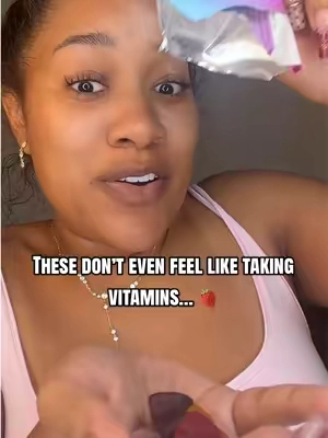 These taste way better than I expected 😭🍓 I actually look forward to taking them every day. #TikTokShop #WellnessTok #DailyVitamins #DFYD #DealsForYouDays 