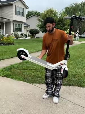 White Electric Scooter 19MPH,Foldable electric scooter,e-scooter, scooter for Adults,Scooter 350W.ebikes. #electricscooter #ebikes #escooter #tiktoksummersale #tiktokcreatorpicks  @MetroGlide Pro 