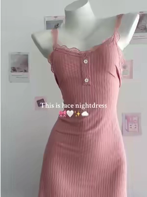 A little sexy nightgown for sleepwear!!! >>> anyway it's so soft and smooth!!! #nightdress #nightgown #sleepwear #tiktokshopblackfriday #dealsforyoudays