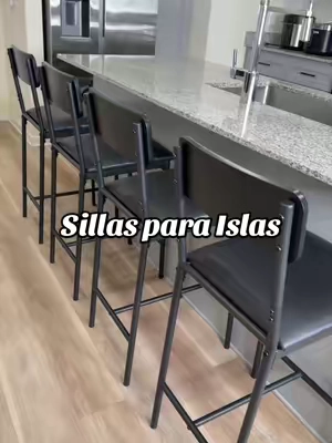Set de sillas altas para Islas. #sillas #sillasparaislas #garvee #barstools #chairs 