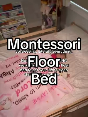 Obsessed with this Montessori floor bed is an understatement. I’m not sure what they put in these beds but my daughter is now sleeping through the night. I can’t explain but don’t ask questions when something works!  #montessoribed #floorbed #montessorifloorbed #toddlersoftiktok #toddlermom 