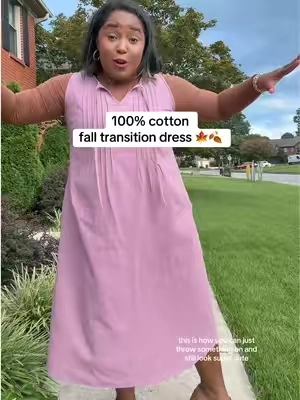 This one is flattering and modest. 100% cotton. So cute as a summer dress, and will even be precious into the fall with an undershirt. Pockets. Modest length and neckline. I’m wearing a size L. #tiktokshopcreatorpicks #midsizefashion #backtoschool #tiktokshopbacktoschool #plussizefashion @BloomChic 