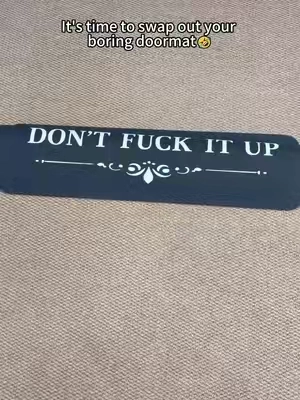 This new doormat is so interesting🤣🤣🤣#fyp #tiktokshopsummersale #funnygift #happyplace #doormat #homedecor #funny 