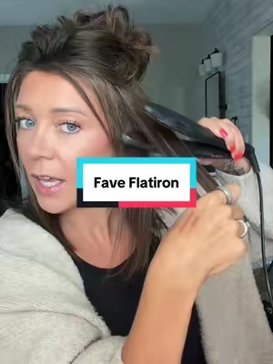 Replying to @Tawney970 if you need a new flatiron and want one that heats your hair quickly and smoothly- this is the best I’ve used that isn’t $200. #flatiron #hottools #straighthair #healthyhair 