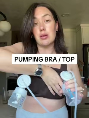 if you are a breast pumping mom, this top for you.  #postpartumjourney #breastfeedingjourney #breastpump 