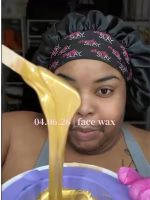 04.06.26 | my fave gold @Tress Wellness waxxxx 💛 1 month wax >>> #tresswellness #hardwax #pcos #pmos #hirsutism 