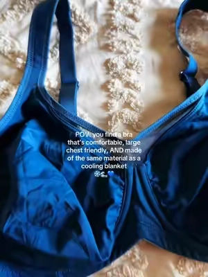 I lost this bra for like a month, refound it, and have been obsessively wearing it again.😂 #bra #coolingbra #hsiabra #womenswear #minimizerbra @Hsia-Bras 