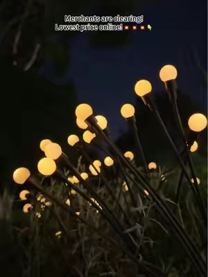 The deal ends today!!! ⚡️The price per light for these 8-pack is hands down the lowest online,but it makes your yard look like a million-dollar resort.✨*#solarfireflylights #landscape #gardenlights #solarlights #outdoorlighting 