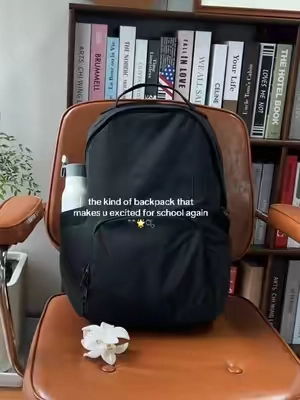 Our backpack has a size upgrade this year. Size L holds a 15.6”laptop easily with plenty of separate pockets. Grab it at our discounted back-to-school price🤩#backtoschoolhaul #TikTokshopbacktoschool #schoolbackpack #laptopbag #schoolhaul 