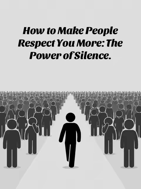 Want to command respect in any room? Stop being so available. The ultimate power is silence.#PowerDynamics #SetBoundaries#SelfMastery#TikTokshopbacktoschool#tiktokshopsummersale