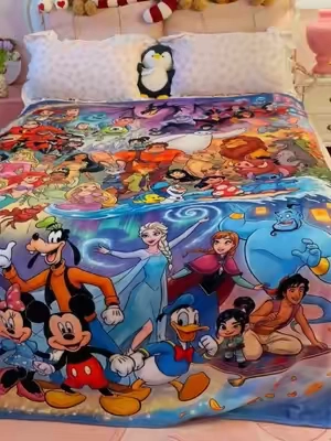 Im obsessed!🥰#toystory#TikTokShopDealsforYouDays#princesses#cartoonblanket#kidsblanket