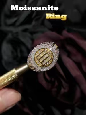Upgrade Your Style with This Iced Out Two-Tone VVS1 Moissanite Ring.#delzzad #2026trend #summerlooks #tiktokshopsummersale #moissanitejewelry #moissanitering #icedout #budgetfriendly #summerjewelry #sparkleandshine #shinyring #chunkyring #rapper #hiphopjewelry
