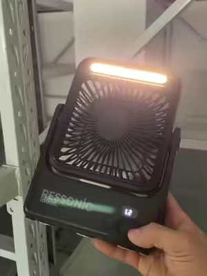 10000mAh Magnetic Ceiling Fan with Light, Rechargeable Hanging Fan with Remote Control, Up to 20H Runtime, Portable Fan for RV Camper Tent Bedroom, Timer & Battery Display