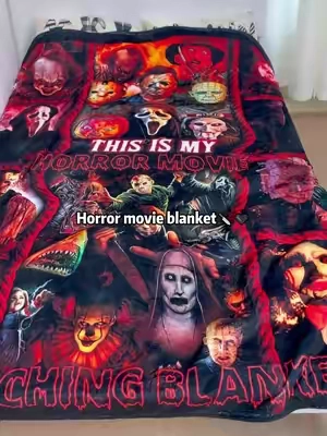 Halloween blanket🎁👻🎃❤️#tiktokshopsummersale #blanket #halloweenvibes #horrormovie #fyp 