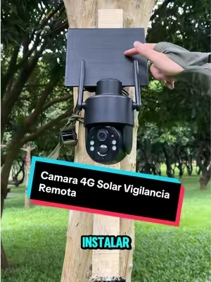 Esta cámara de vigilancia solar 4G es ligera para transportar en mochilas, ideal para excursiones de varios días sin acceso a electricidad ni Wi-Fi. #tiktokmademebuyit#securitycamera#trailcam#homesecurity#TikTokshopbacktoschool zc 