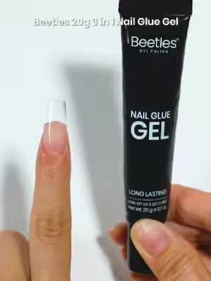 POV: You finally mastered the glue amount.  No flooding. No popping off. Just pure perfection. 💅 Using Beetles 20g 3 in 1 Nail Glue Gel #beetlesgelpolish #nailglue #nailtech #nailtutorial #beetlesglue #nailgluegel