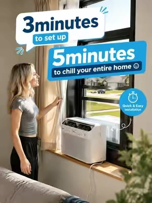 minutes to set up minutes to chill your entire home#Midea #Greenish #ac #Greenish #summerfinds 