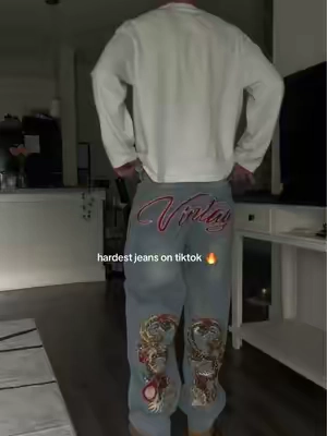 i actually don’t know how they so cheap #mensfashion #streetwear #jeans 