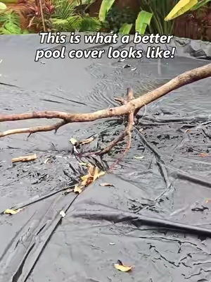 This is what a better pool cover looks like! 💦 Thick fabric, a secure pulley system, and way less time cleaning leaves out of the pool. #poolhacker #SummerWins #DealsForYouDays #poolcover #poolseasonready 
