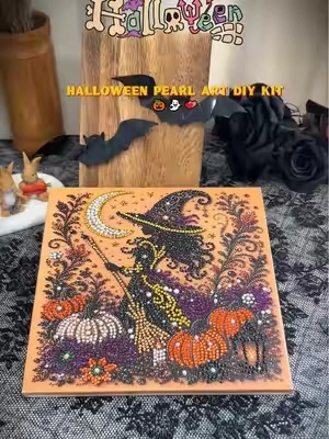 ❤️‍🔥🫶🏻🎃 Relaxing Halloween DIY that turns tiny pearls into spooky-cute decor #DIY #giftideas2026#halloween #halloweencostume #halloweendecor