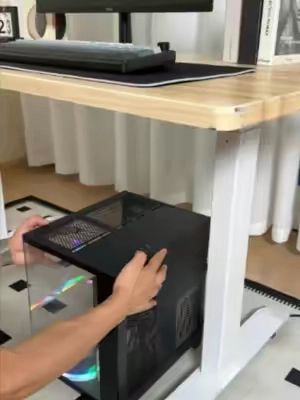 If your PC is under your desk, you need this#fyp #pcstand #tiktokshop #desksetup