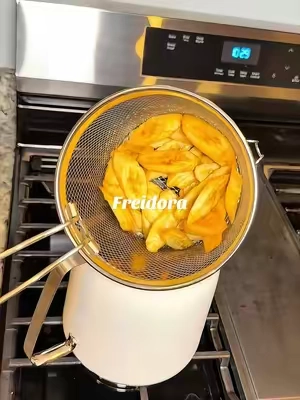 Deep fryer with basket | Freidora de aceite con canasta y filtro. Disponible en 2 L, 2.8 L y 3.5 L. Fríe, cuela y guarda el aceite en el mismo recipiente.  #DeepFryerWithBasket #FreidoraDeAceite #FryerWithBasket  #DeepFryer  #FreidoraParaCocina
