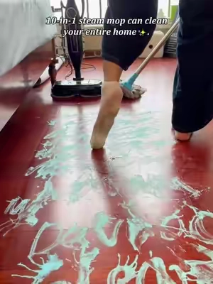 This is a high-temperature steam mop that can quickly polish your floors and kill bacteria. It's truly a great helper for household cleaning! #tiktokshop #payday #steamcleaning #summerwins #steammop